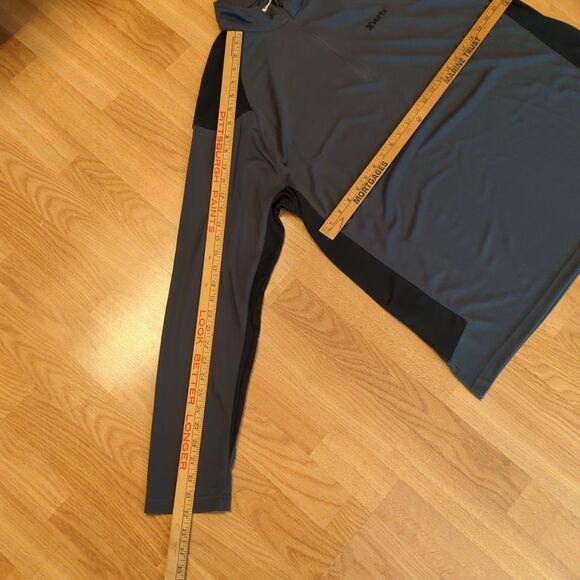 Vertx Shooter 1/4 Zip Shirt Mens 2XL Black Gray Athletic Long Sleeve Logo - Picture 3 of 8